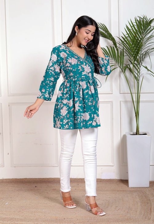 Anarkali Tops with Angrakha style