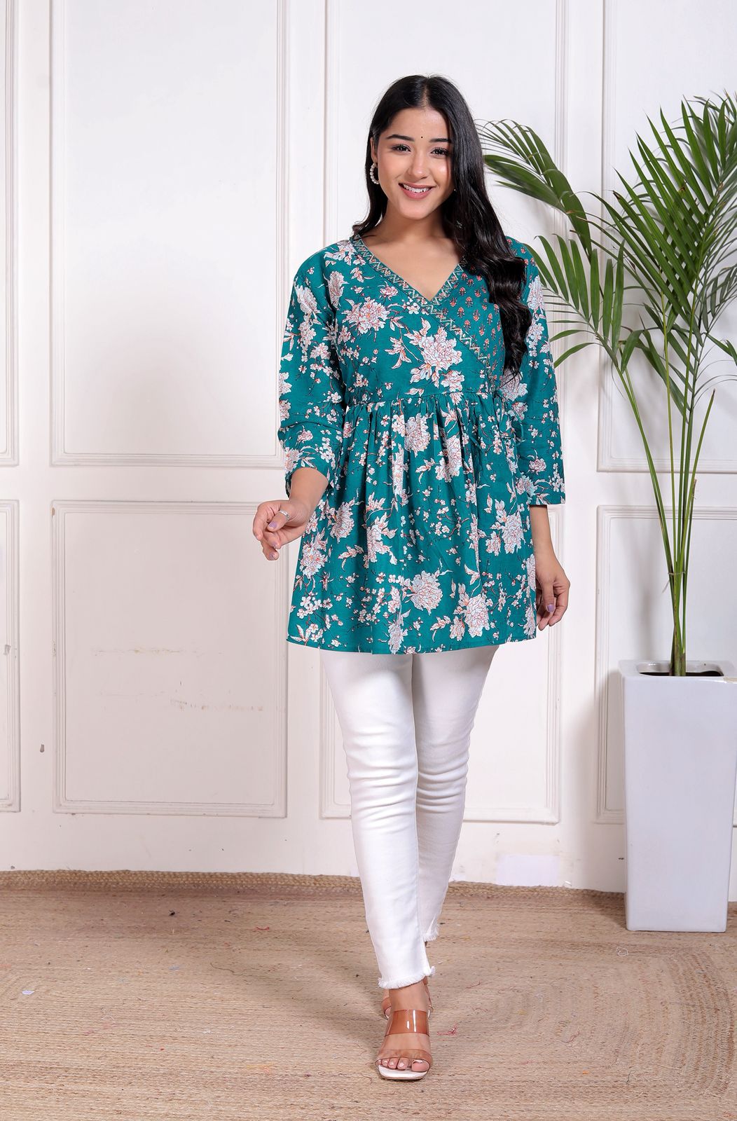 Anarkali Tops with Angrakha style
