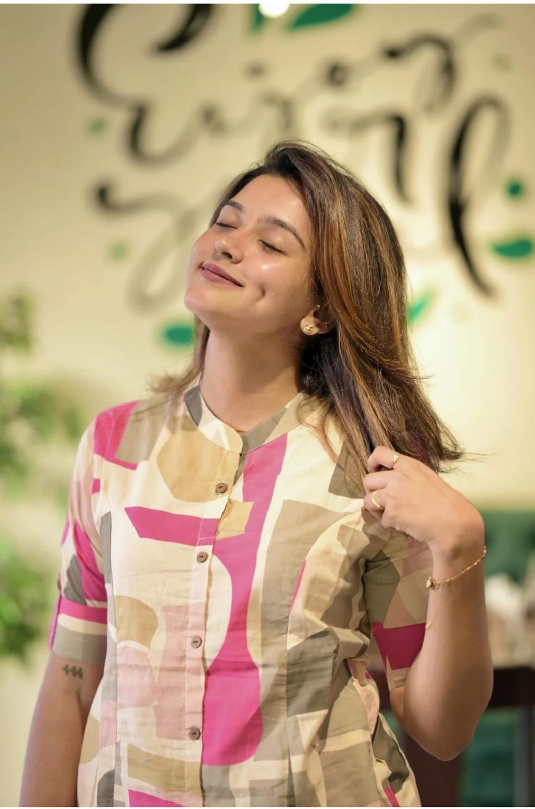 Trendy Multicolor Abstract Print Cotton Co-Ord Set