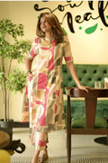Trendy Multicolor Abstract Print Cotton Co-Ord Set