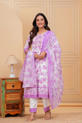 Multi Embroidered Kurta Set with Dupatta